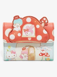 Her Universe Hello Kitty And Friends Mushroom House Mini Wallet