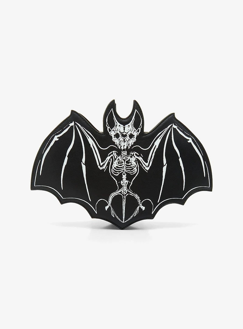 Bat Skeleton Glow-In-The-Dark Crossbody Bag