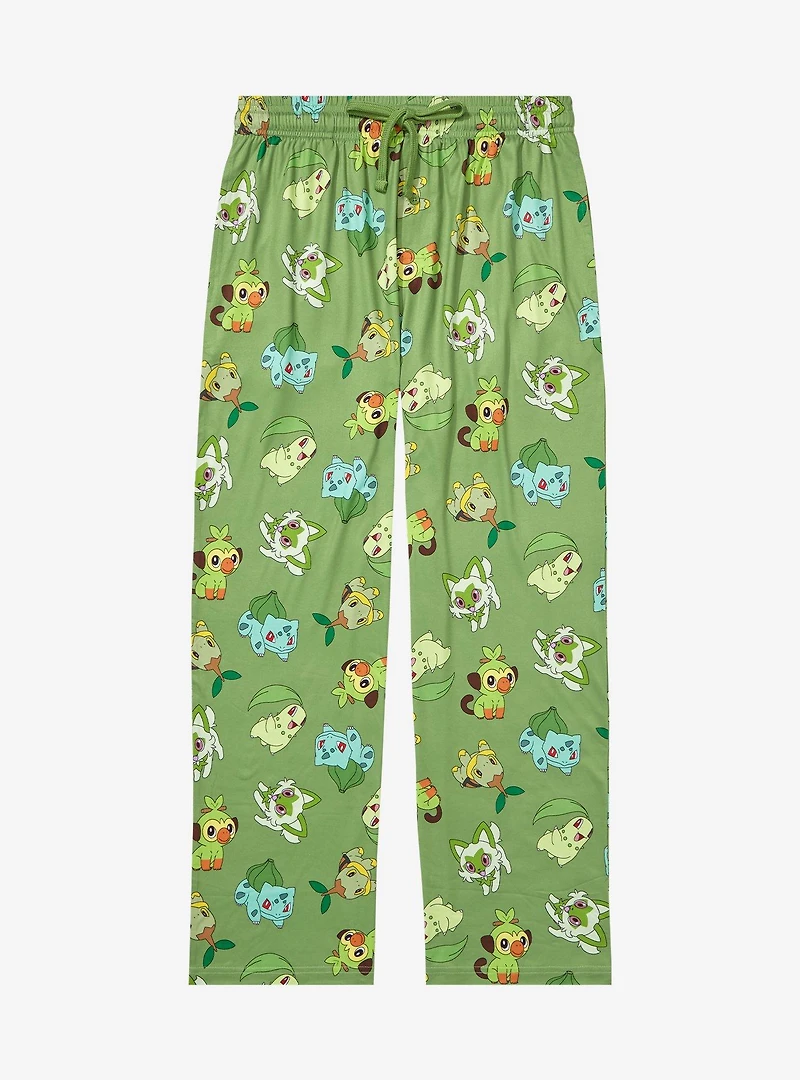 Pokémon Grass Type Allover Print Sleep Pants