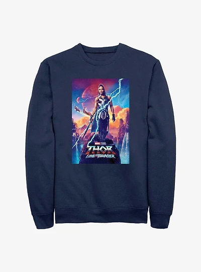 Marvel Thor: Love and Thunder Valkyrie Movie Poster Sweatshirt