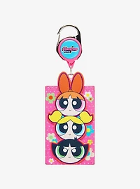The Powerpuff Girls Floral Portrait Retractable Lanyard - BoxLunch Exclusive