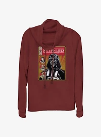 Star Wars Return of the Jedi 40th Anniversary Darth Vader Cover Cowl Neck Long-Sleeve Top