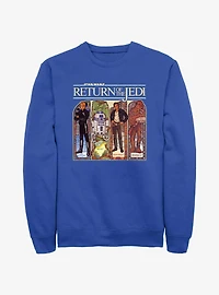 Star Wars Return of the Jedi 40th Anniversary Stained Glass Lineup Sweatshirt