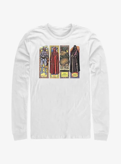 Star Wars Return of the Jedi 40th Anniversary Stained Glass Characters Long-Sleeve T-Shirt