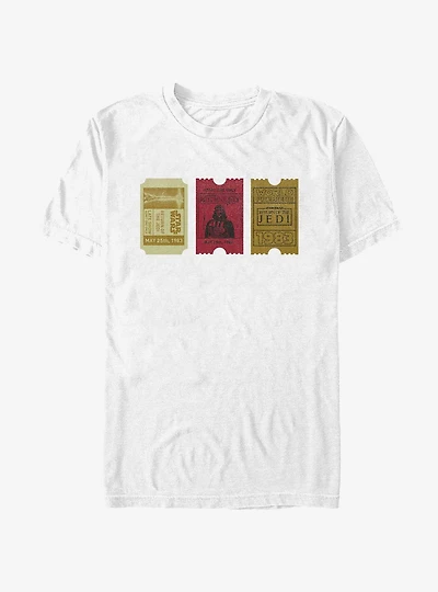 Star Wars Return of the Jedi 40th Anniversary Ticket Stubs T-Shirt