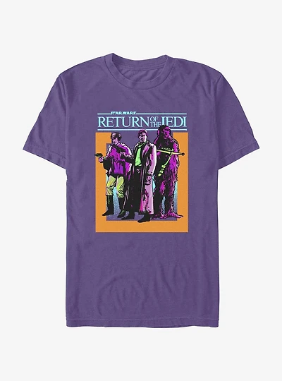 Star Wars Return of the Jedi 40th Anniversary Battalion Leia, Hans, & Chewie Extra Soft T-Shirt