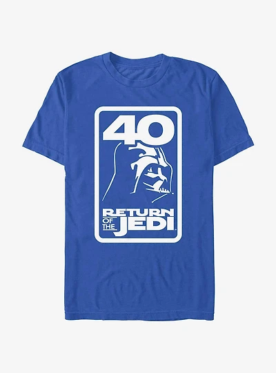 Star Wars Return of the Jedi 40th Anniversary Vader Badge T-Shirt