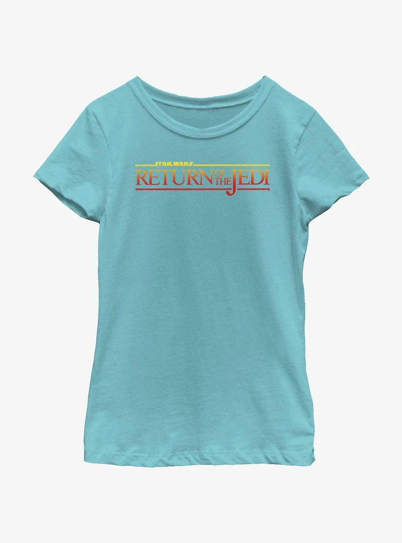Star Wars Return Of The Jedi Sunset Logo Youth Girls T-Shirt
