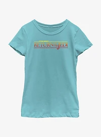 Star Wars Return Of The Jedi Sunset Logo Youth Girls T-Shirt