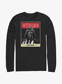 Star Wars Return Of The Jedi Darth Vader Badge Long-Sleeve T-Shirt