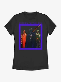 Star Wars Return OF The Jedi Characters Box Womens T-Shirt
