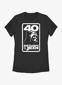 Star Wars Return Of The Jedi 40th Anniversary Badge Womens T-Shirt
