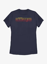 Star Wars Return Of The Jedi Sunset Logo Womens T-Shirt