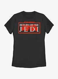 Star Wars Return Of The Jedi Title Logo Womens T-Shirt