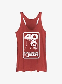 Star Wars Return Of The Jedi 40th Anniversary Badge Womens Tank Top