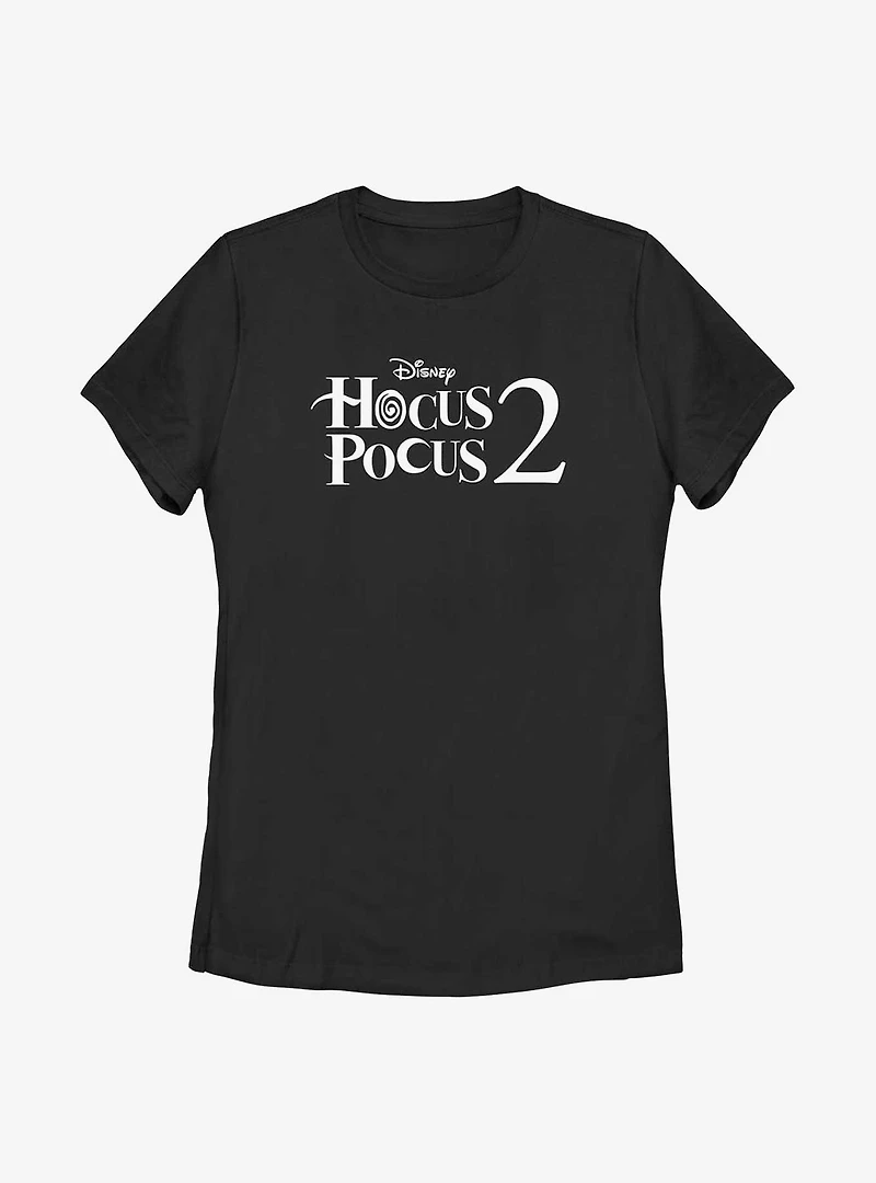 Disney Hocus Pocus 2 Stacked Logo Womens T-Shirt