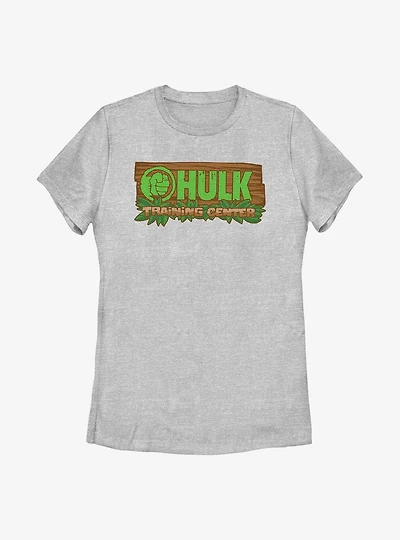 Marvel Hulk Tropical Training Center Womens T-Shirt