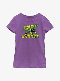 Marvel She-Hulk Ribbit And Rippit Leap-Frog Youth Girls T-Shirt