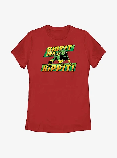 Marvel She-Hulk Ribbit And Rippit Leap-Frog Womens T-Shirt
