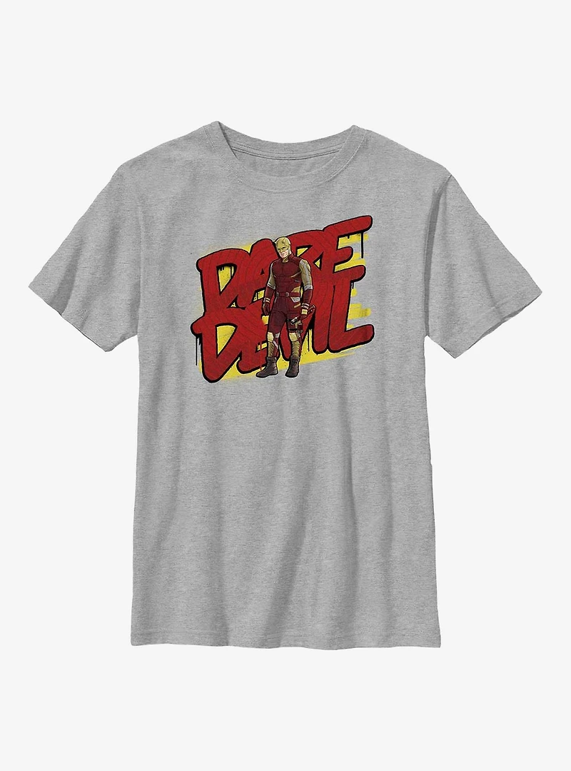 Marvel She-Hulk Daredevil Portrait Logo Youth T-Shirt