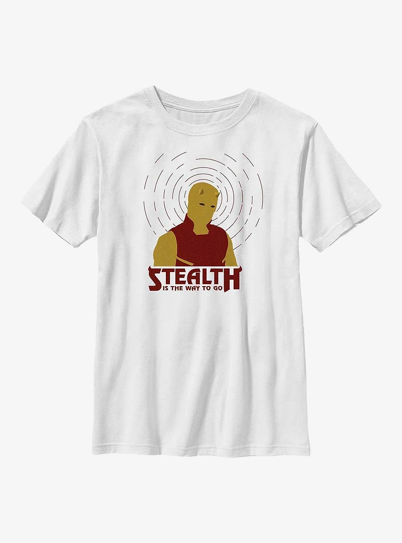 Marvel She-Hulk Daredevil Stealth Is The Way Youth T-Shirt