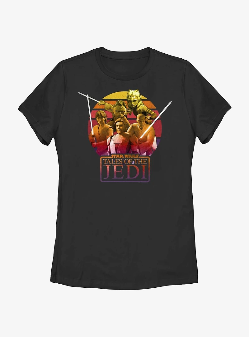 Star Wars: Tales of the Jedi Sunset Group Womens T-Shirt