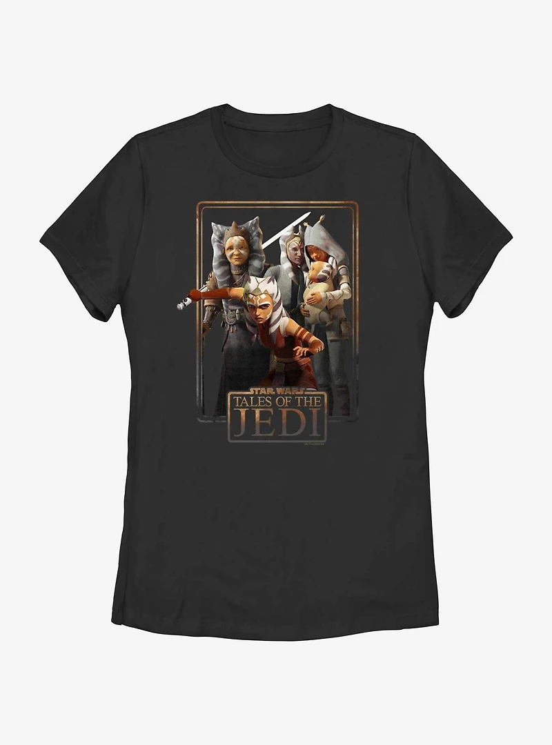 Star Wars: Tales of the Jedi Togruta Family Poster Womens T-Shirt