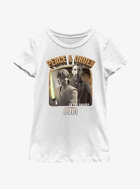 Star Wars: Tales of the Jedi Peace & Order to Galaxy Youth Girls T-Shirt