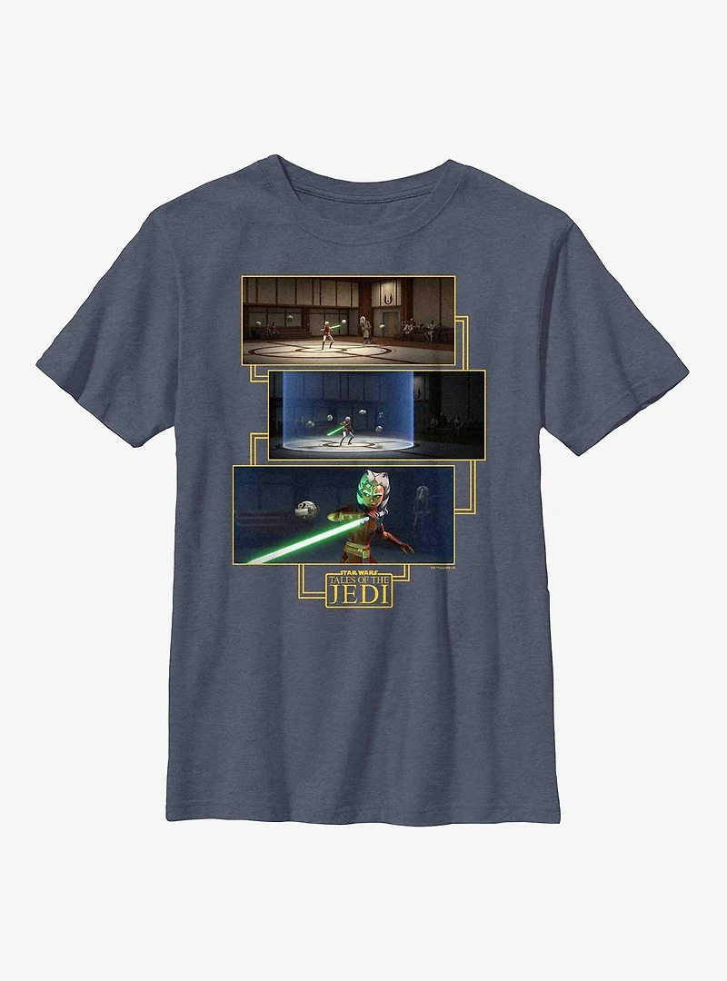 Star Wars: Tales of the Jedi Ashoka Panels Youth T-Shirt