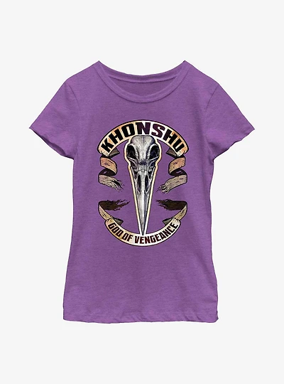 Marvel Moon Knight Khonshu God Of Vengeance Youth Girls T-Shirt