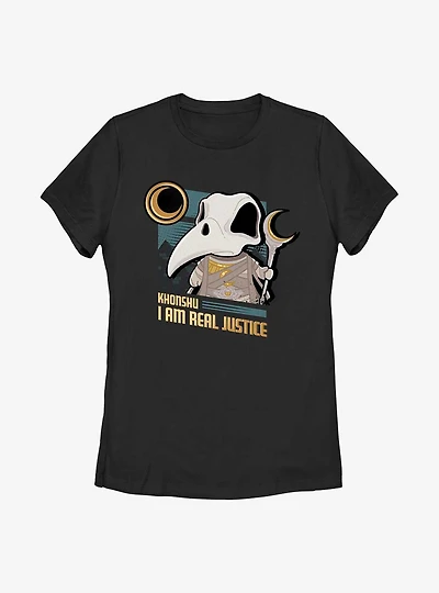 Marvel Moon Knight Khonshu I Am Real Justice Womens T-Shirt