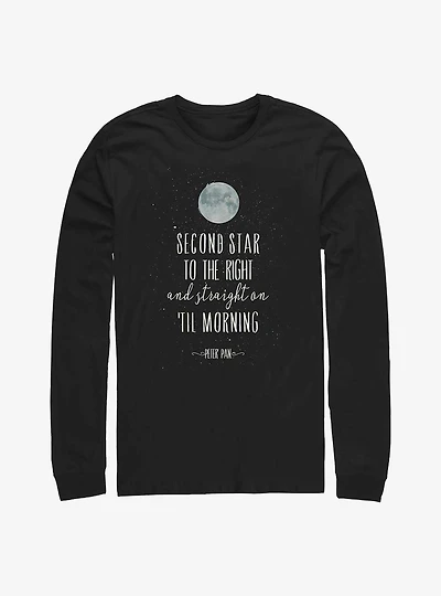 Disney Peter Pan Second Start To The Right Long-Sleeve T-Shirt
