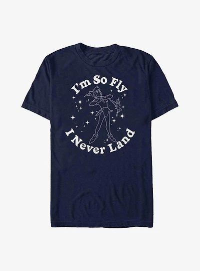 Disney Peter Pan I'm So Fly I Never Land Outline T-Shirt