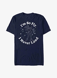 Disney Peter Pan I'm So Fly I Never Land Outline T-Shirt
