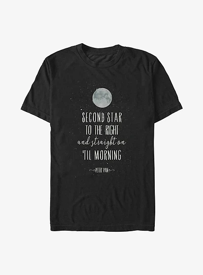 Disney Peter Pan Second Start To The Right T-Shirt