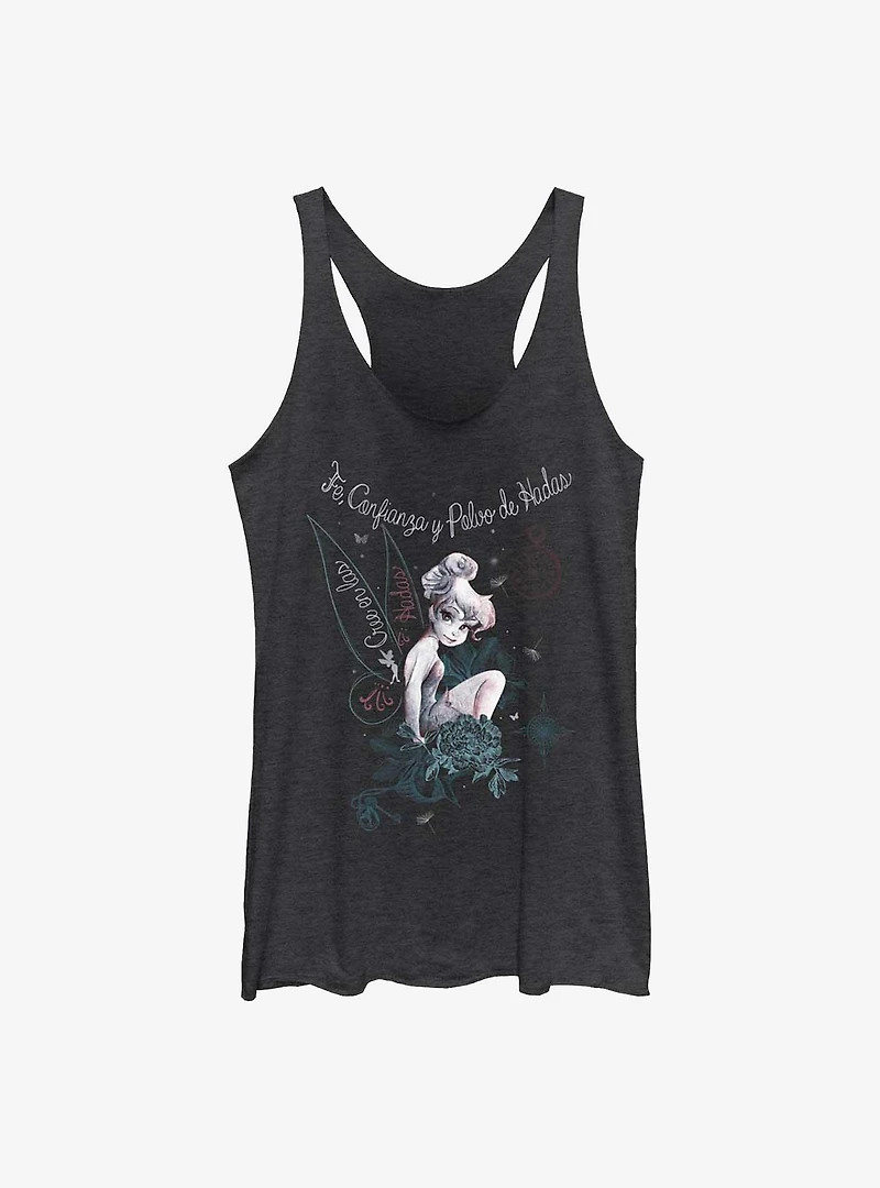 Disney Tinker Bell Campanita Polvo De Hadas Womens Tank Top