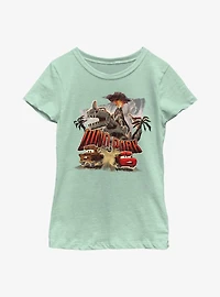 Disney Pixar Cars Dino Park Mater And Lightning McQueen Youth Girls T-Shirt