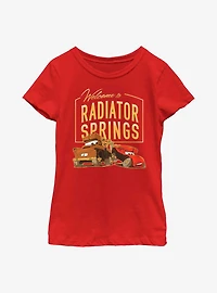Disney Pixar Cars Welcome To Radiator Springs Youth Girls T-Shirt