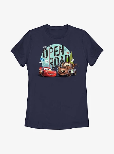 Disney Pixar Cars Take The Open Road Womens T-Shirt