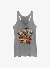Disney Pixar Cars Dino Park Mater And Lightning McQueen Womens Tank Top