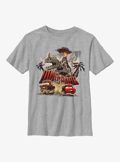 Disney Pixar Cars Dino Park Mater And Lightning McQueen Youth T-Shirt