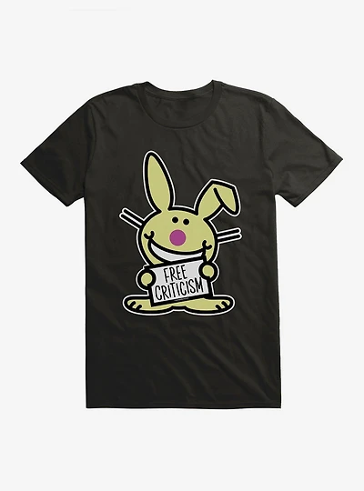 It's Happy Bunny Free Criticism T-Shirt