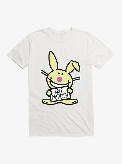 It's Happy Bunny Free Criticism T-Shirt