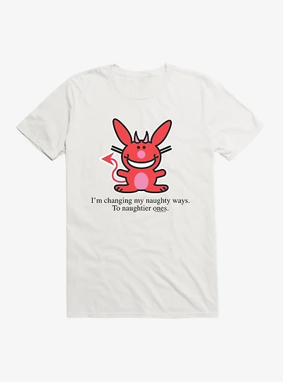 It's Happy Bunny Naughtier Ways T-Shirt