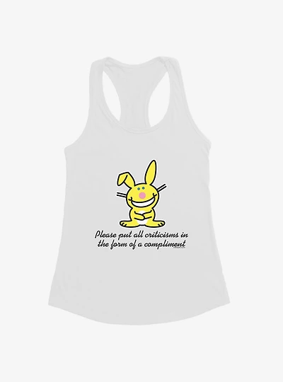 It's Happy Bunny Compliments Only Girls Tank