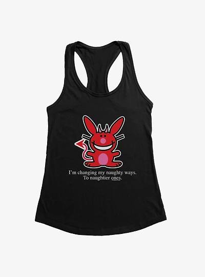 It's Happy Bunny Naughtier Ways Girls Tank