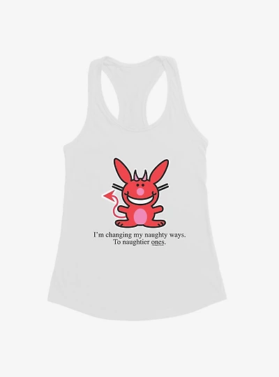 It's Happy Bunny Naughtier Ways Girls Tank