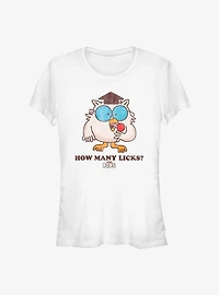 Tootsie Roll Owl How Many Licks Girls T-Shirt