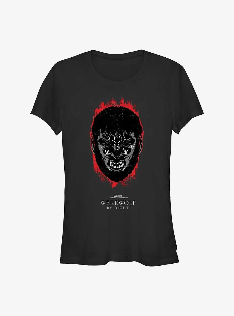 Marvel Studios' Special Presentation: Werewolf By Night Jack Russell Head Girls T-Shirt