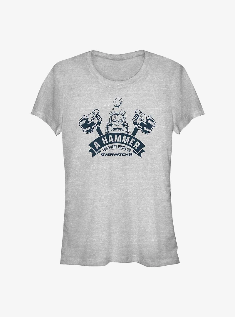 Overwatch 2 Reinhardt A Hammer For Every Problem Girls T-Shirt
